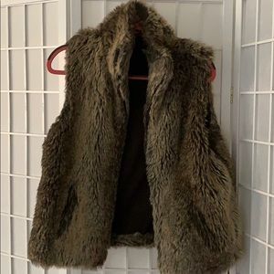 Faux fur vest